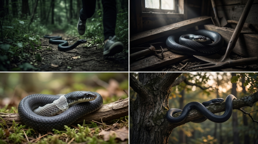 Common Black Snake Dream Scenarios