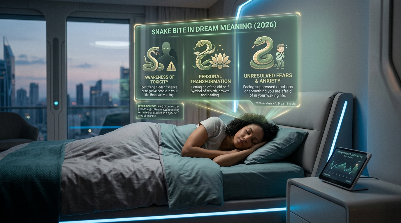 Snake Bite in Dream Meaning (2026)