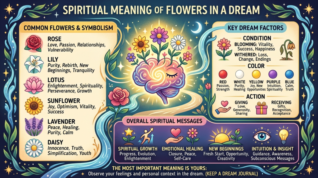 What Does Spiritual Meaning of Flowers in a Dream Mean?