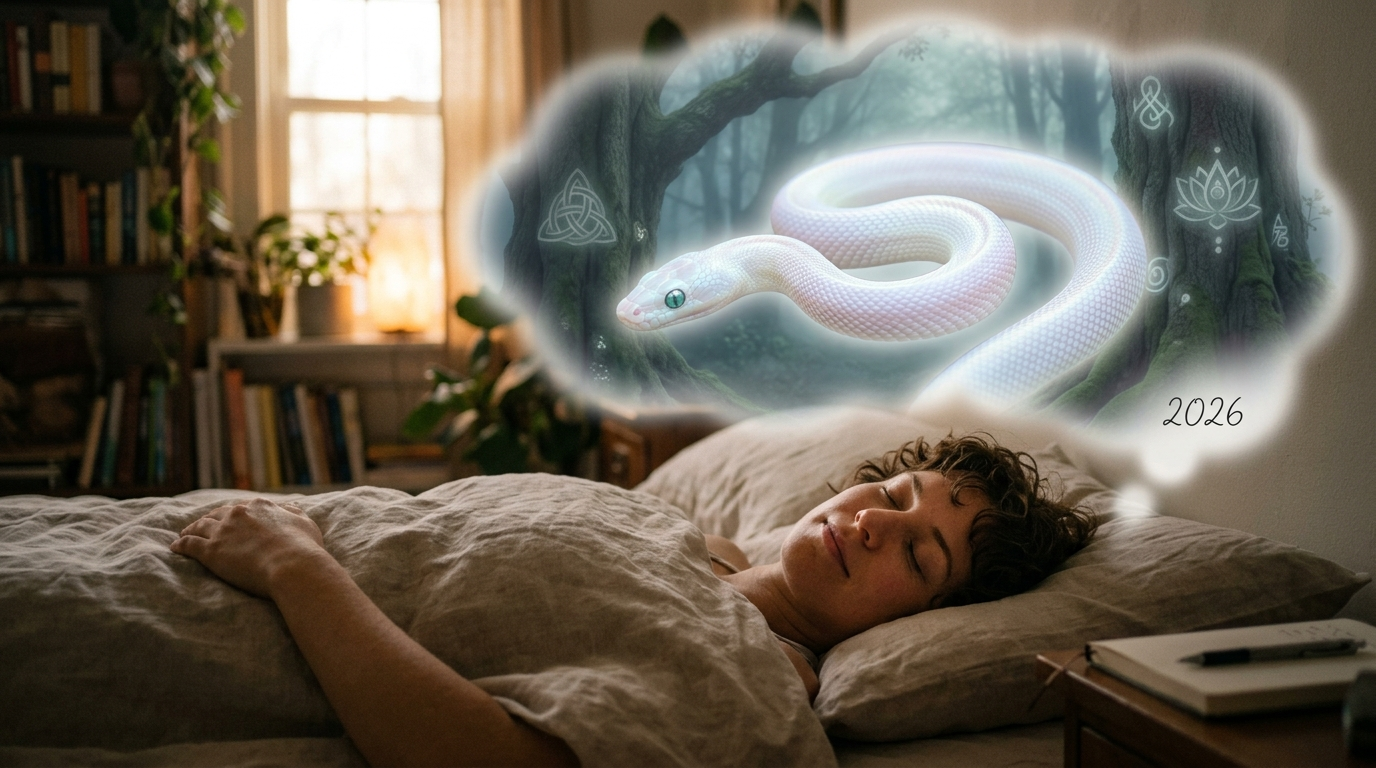 White Snake in Dream Meaning (2026)