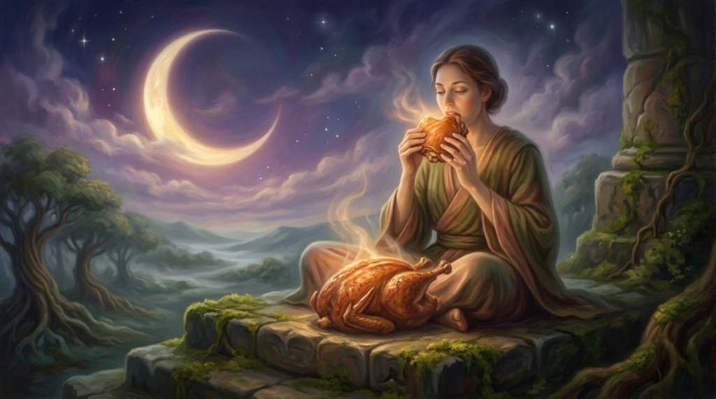 Spiritual Meaning of Eating Cooked Meat in Dream